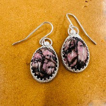 Load image into Gallery viewer, Sterling Silver Gemstone Earrings