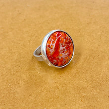 Load image into Gallery viewer, Silver Set Gemstone Ring