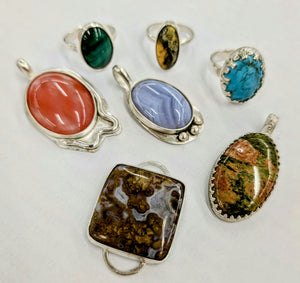 Make Your Own Silver and Gemstone Jewellery Workshop | Ring, Pendant or Brooch