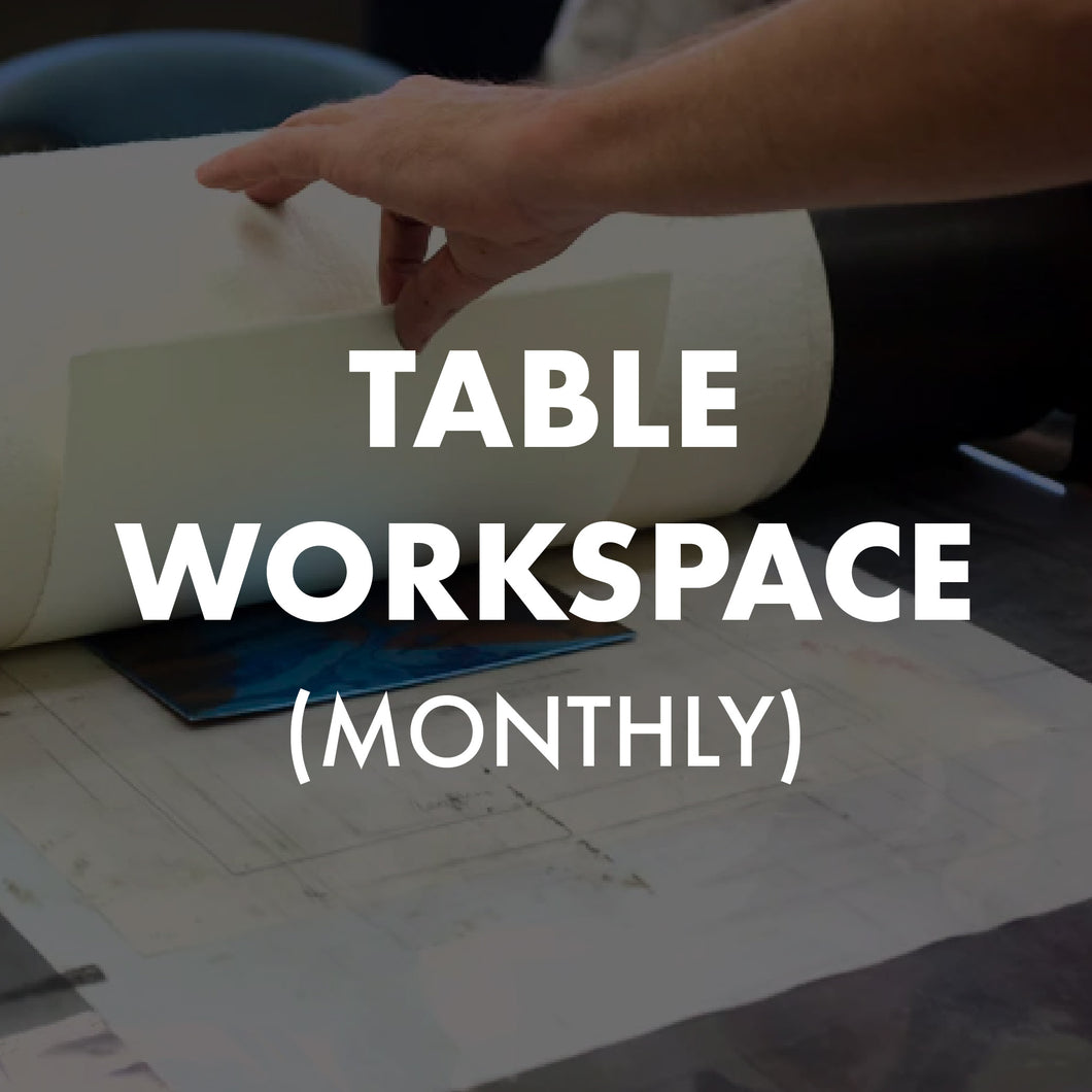 Studio Hire: Table Workspace (Monthly)