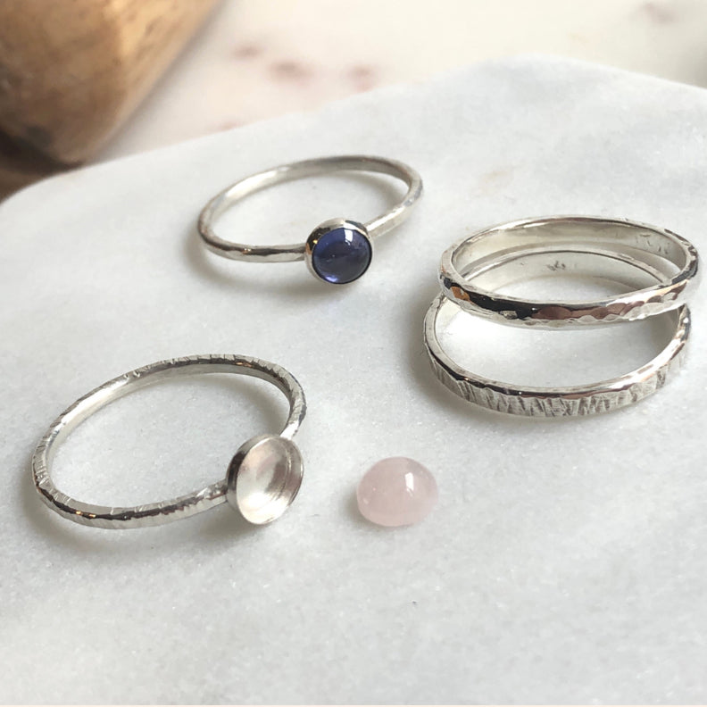 Silver and Gemstone Stacking Rings Workshop – Tactile Arts